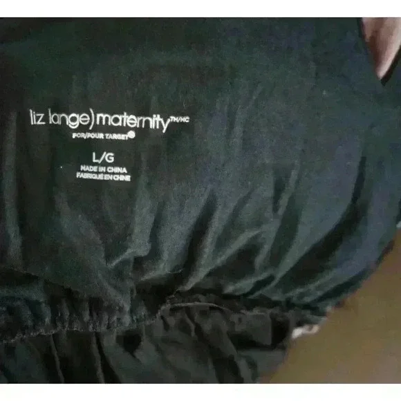 Liz Lange Maternity Women's Sleeveless Maxi Two Tone Ombre V-Neck Dress, Size L - Picture 2 of 15